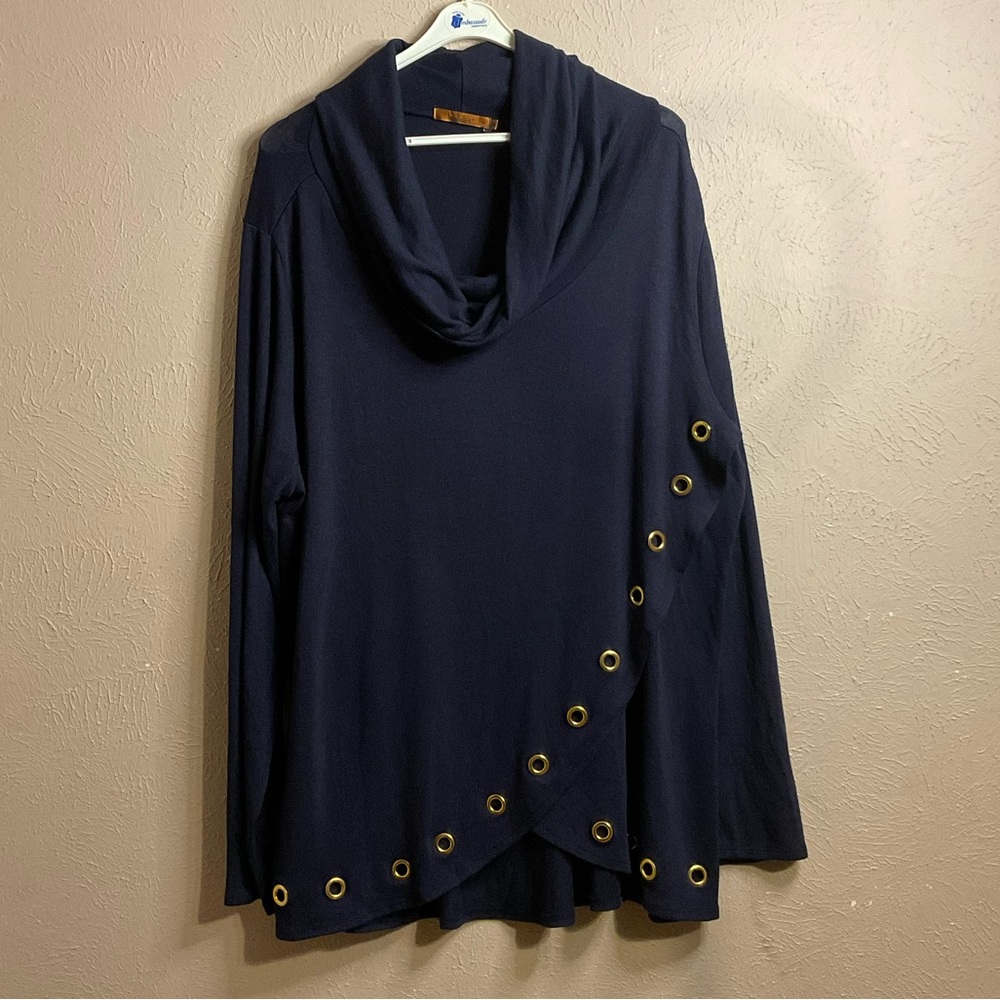 Cute Belldini 3X long sleeve wrap sweater shirt